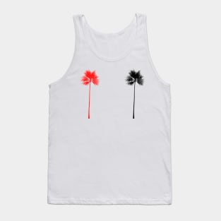 red black palm tree design Tank Top